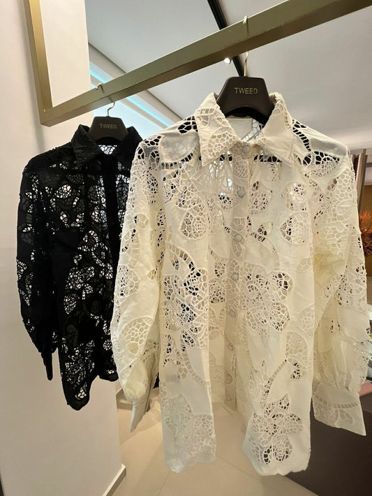 Camisa Bordada Richelieu