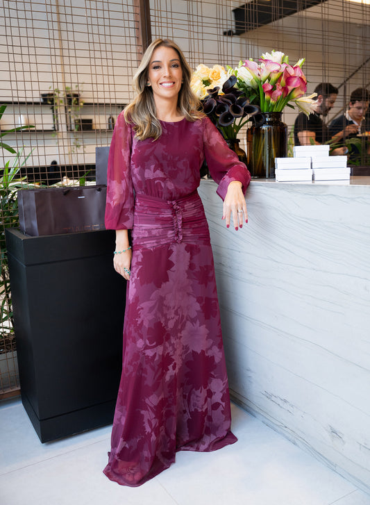 Vestido Seda Estampa Exclusiva