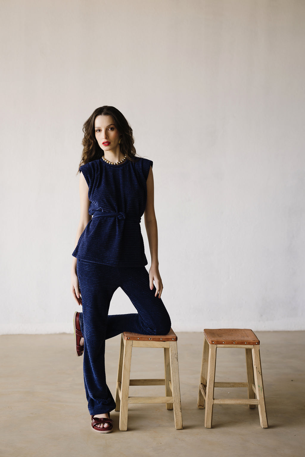 Conjunto Tricot Aveludado