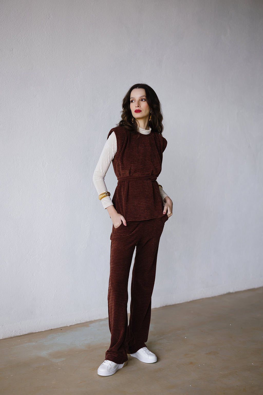 Conjunto Tricot Aveludado