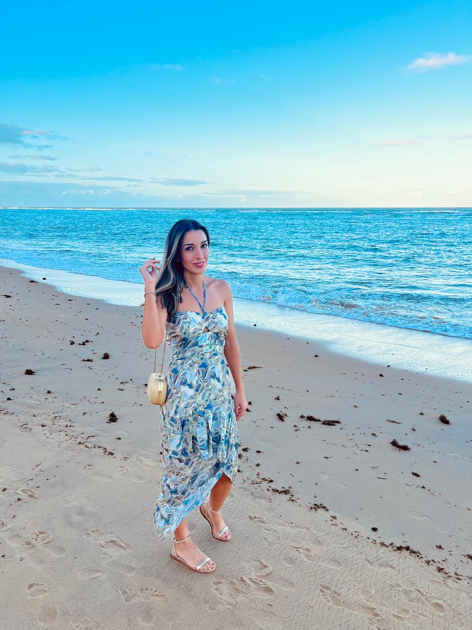 Vestido Midi em Chiffon